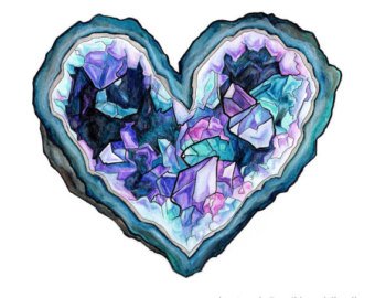 340x270 Watercolor Geode Etsy