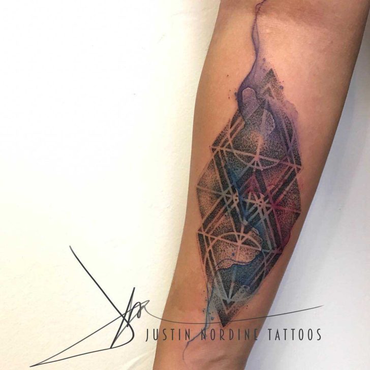 728x728 Geometric Watercolor Tattoo Best Tattoo Ideas Gallery