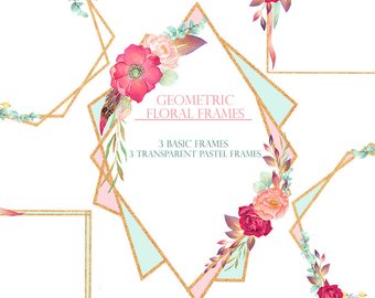 340x270 Geometric Watercolor Etsy