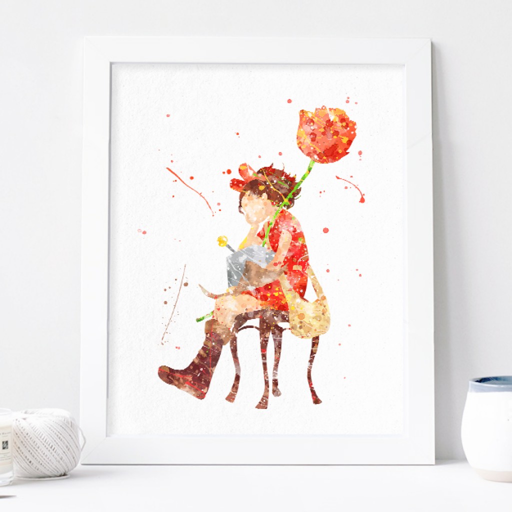 1024x1024 Arrietty Print, Studio Ghibli