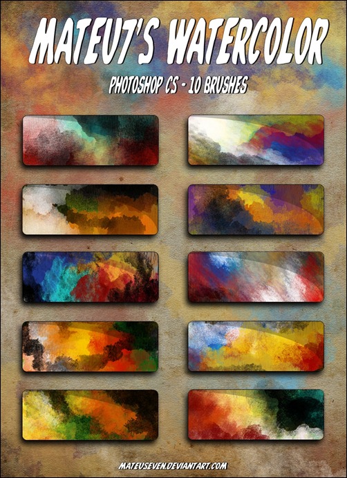 502x692 20 Free Hq Watercolor Brushes Sets