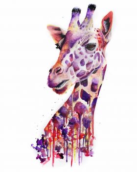 280x350 Artfido Buy Art Online Giraffe Watercolor 2736829690