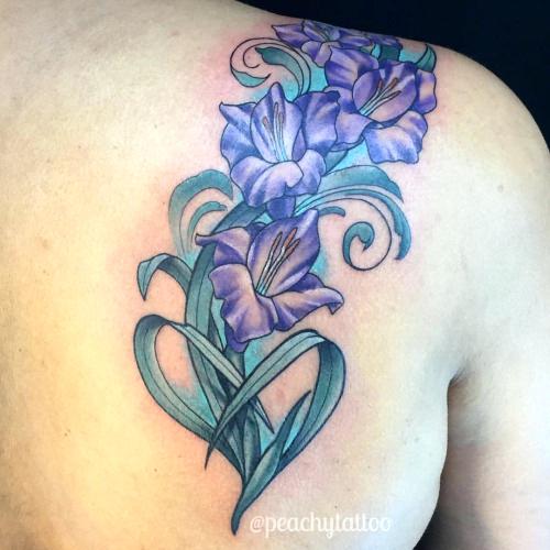 500x500 Gladiolus Tattoo Flower Drawing Machineui