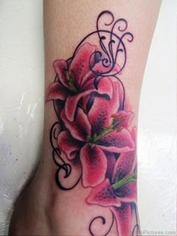 600x798 55 Tremendous Gladiolus Flower Tattoos