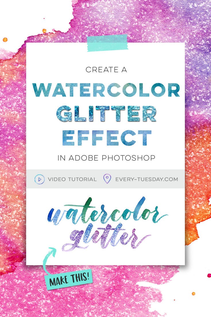 735x1102 How To Create A Watercolor Glitter Effect In Photoshop Brit + Co