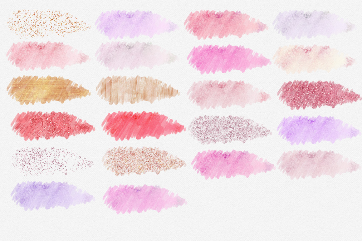1160x772 Soft Pink Watercolor Paint Textures Amp Shapes With Metallic
