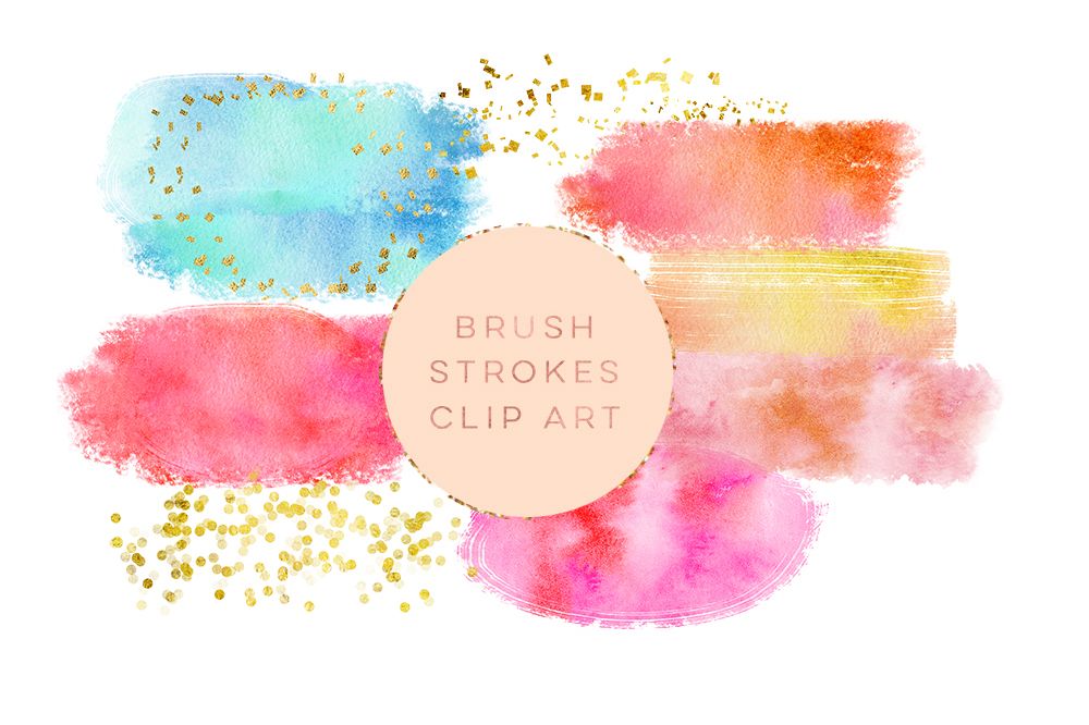 1000x666 Watercolor Glitter Brushes Stroke, Watercolor Paint Splotch