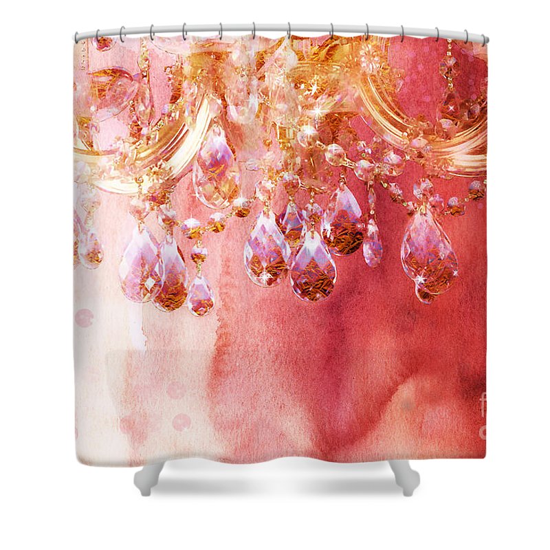 800x800 First Blush Watercolor Gold Glitter Crystals Chandelier Shower