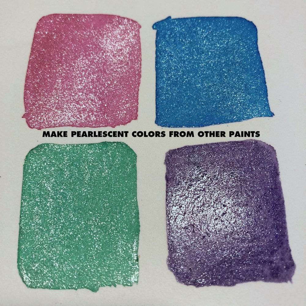 1000x1000 Metallic Pearl Watercolor Paint (Half Pan) Limn Colors
