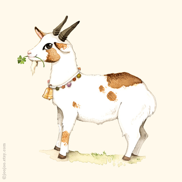 640x640 Goat Watercolor Painting G Is For Goat Watercolor