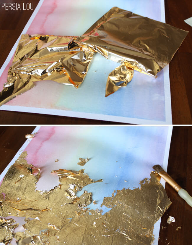 650x828 Gilded Watercolor Artwork Tutorial