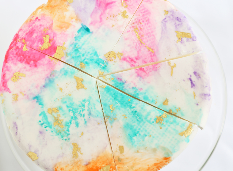 760x558 Watercolor And Gold Leaf Cake Diy Kit Sprinkle Bakes