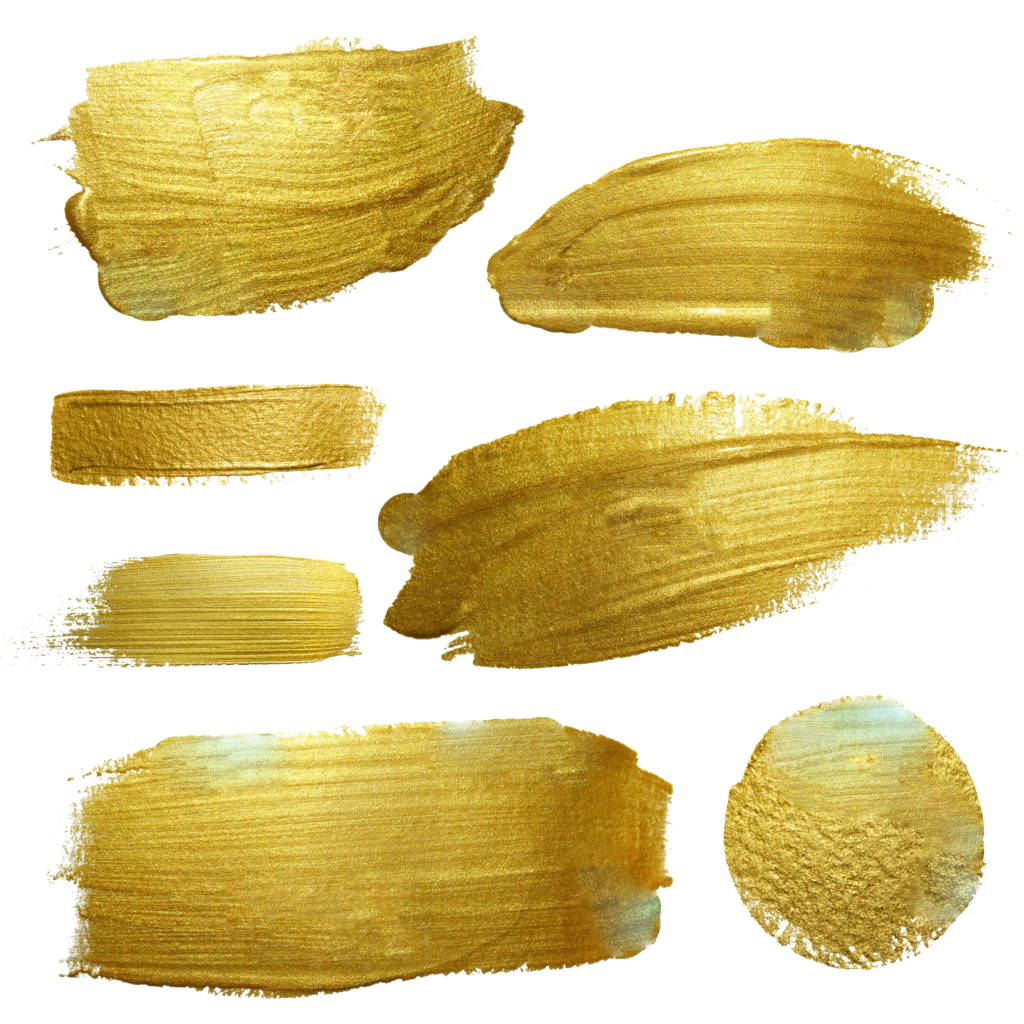 1024x1024 Free Gold Watercolor Brush Png