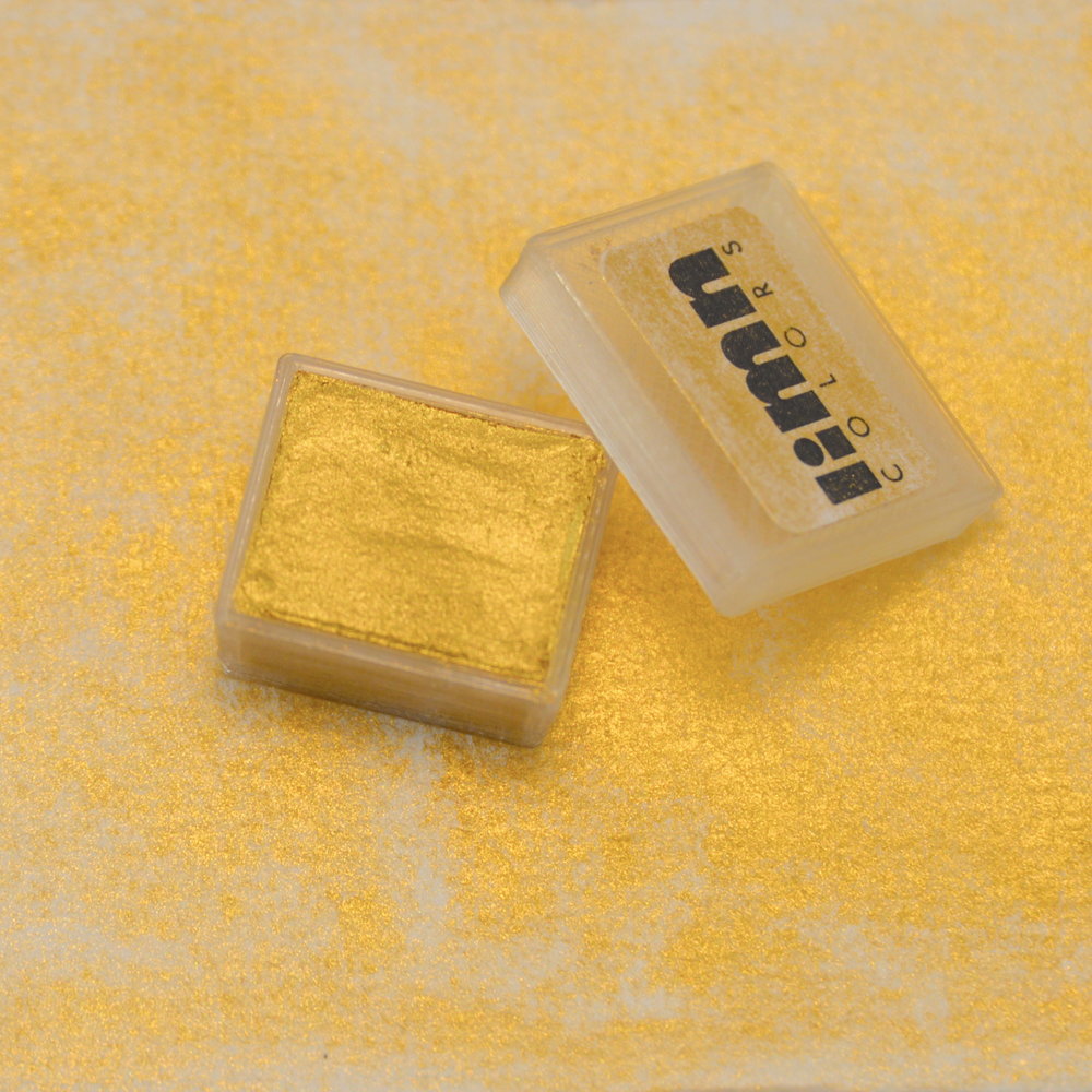 1000x1000 Metallic Gold Watercolor Paint (Half Pan) Limn Colors