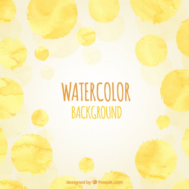 626x626 Yellow Watercolor Background Vector Free Download