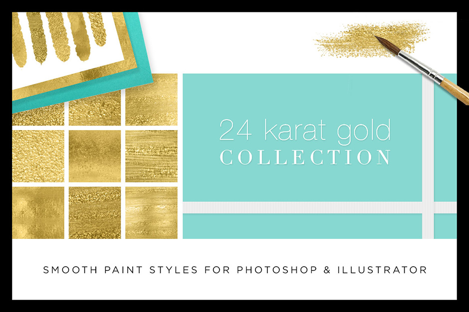 940x626 Gold 24k Liquid Watercolor Paint Duo (For Photoshop And
