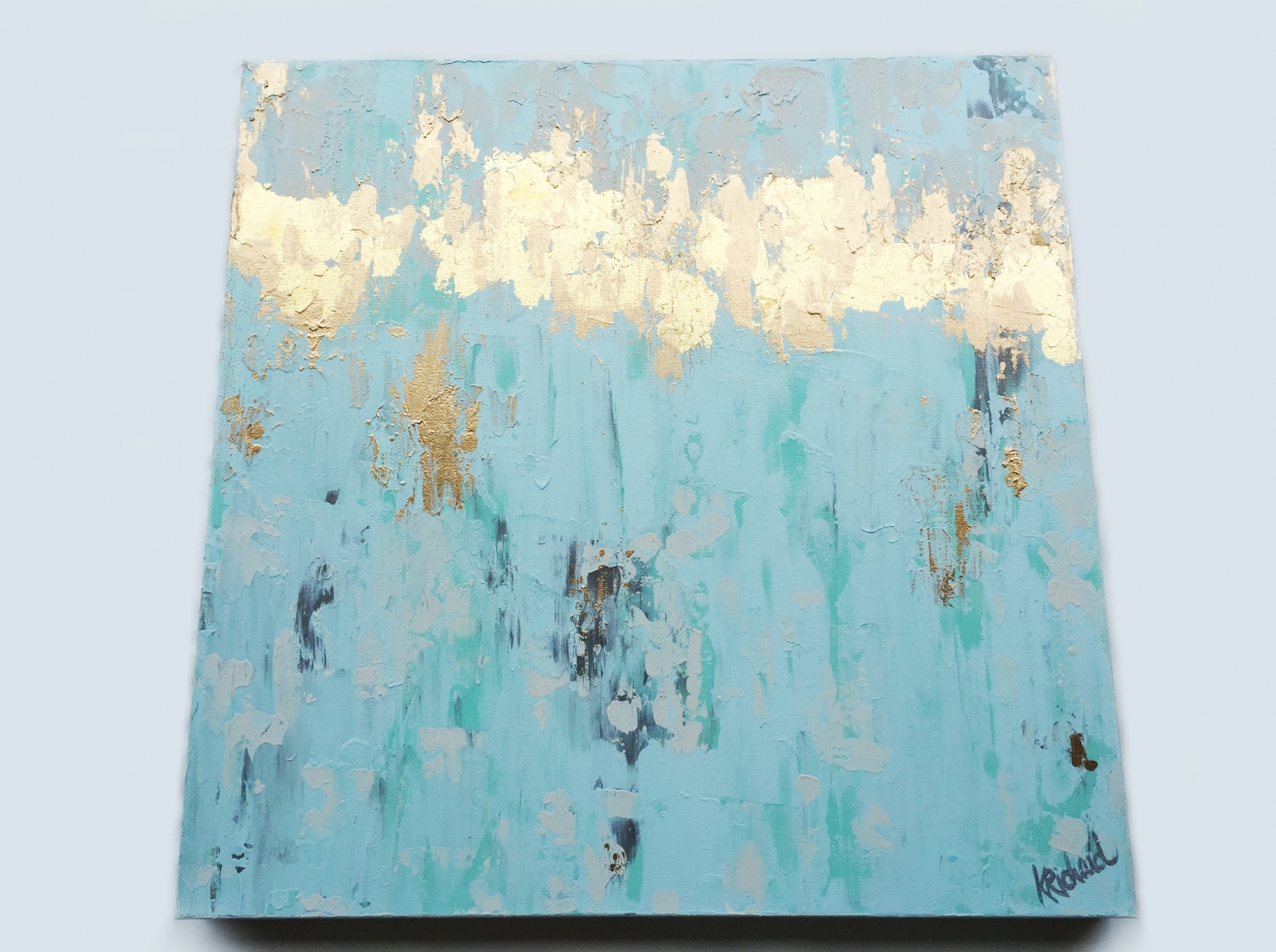 1600x1194 Mixed Media, Gold Leaf, Watercolor, Painting, Lou And Elle