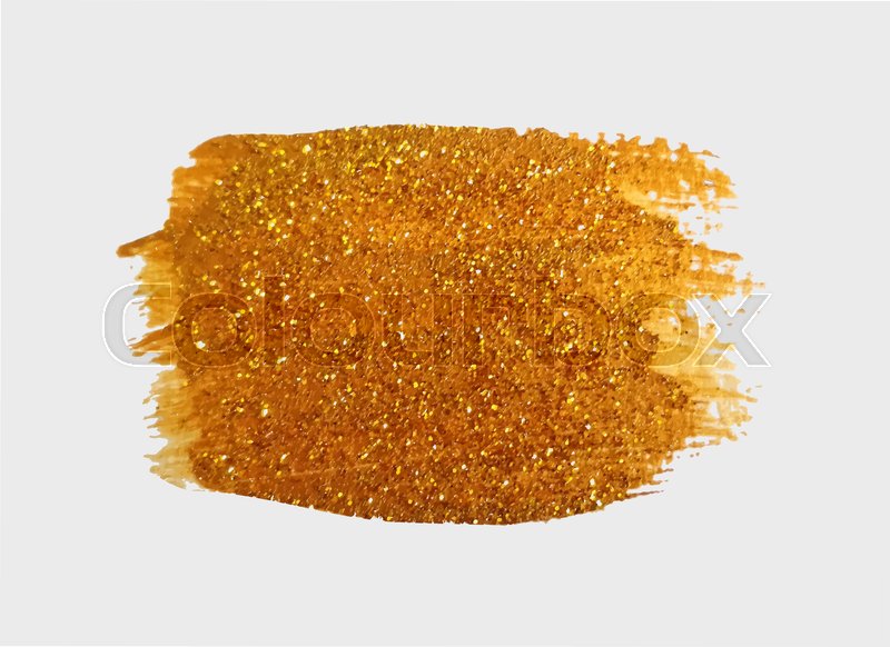 800x582 Modern Hand Drawing Gold Brush. Golden Paint. Handmade Abstract