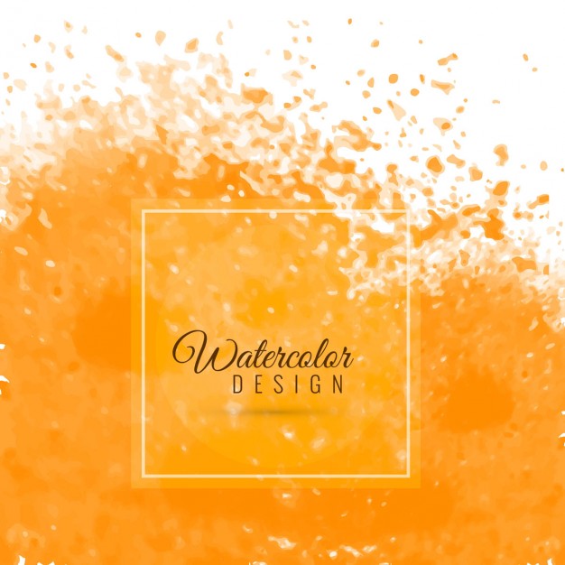626x626 Orange Watercolor Background Vector Free Download