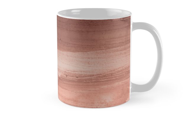 646x400 Rose Gold Watercolor Splash Mugs By Liz Plummer Redbubble