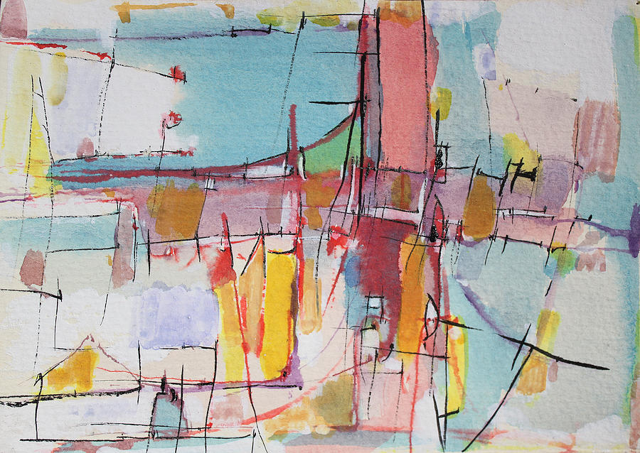 900x638 Summertime On The Golden Gate Bridge Painting By Hari Thomas