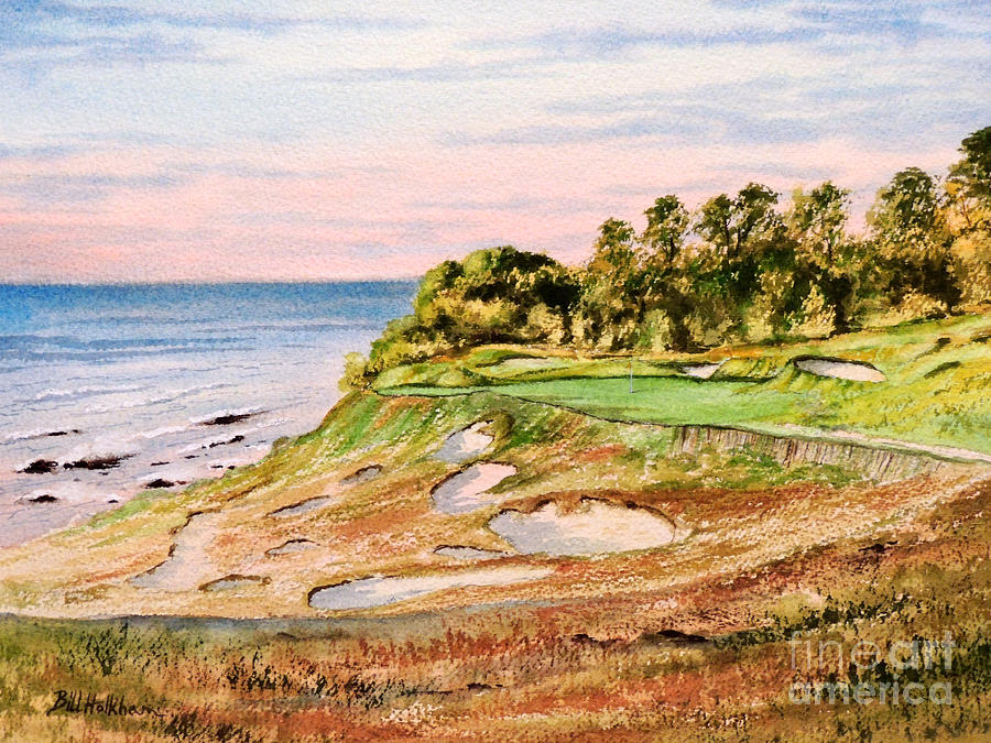 900x675 Whistling Straits Golf Course 17th Hole Painting By Bill Holkham