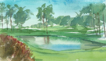450x261 Golf Course Sketch