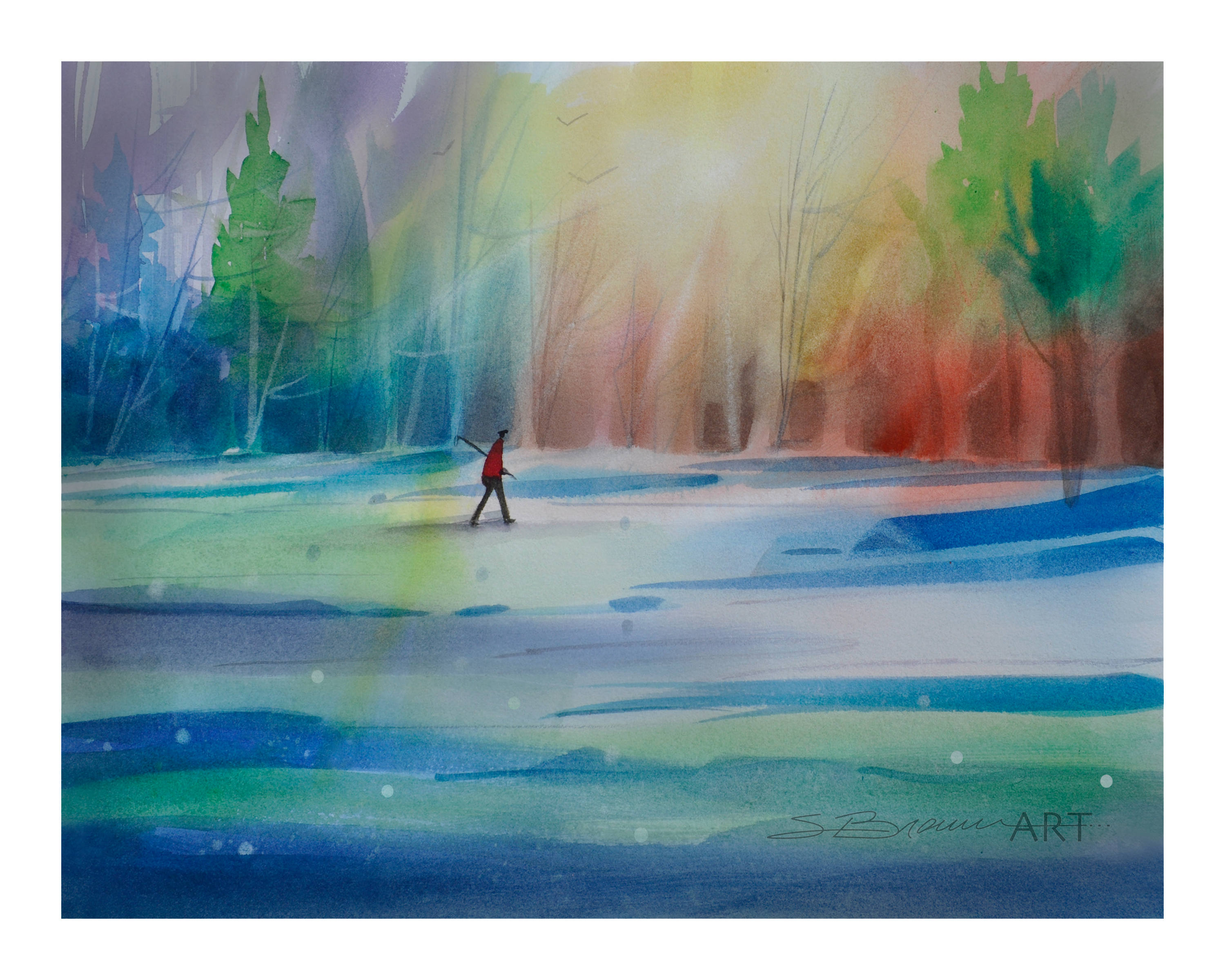 3000x2400 Ready For Golf Watercolor Print African American Art Etsy