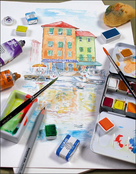 469x600 Watercolor Paints Artist Quality Watercolors