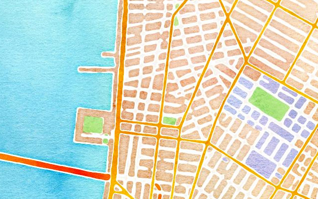 640x400 Lovely Watercolor Maps