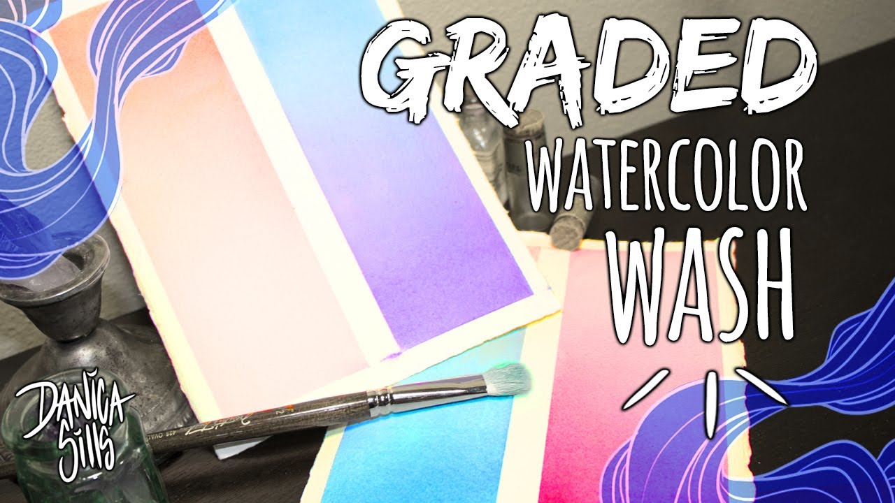 1280x720 How To Paint A Graded Wash In Watercolors Watercolor Basics