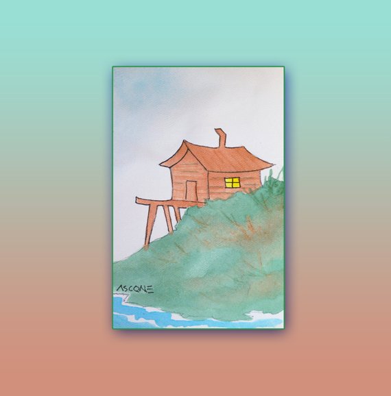 570x578 Ascone Ocean View Tutorial 3. Step By Step Learn Watercolor Etsy