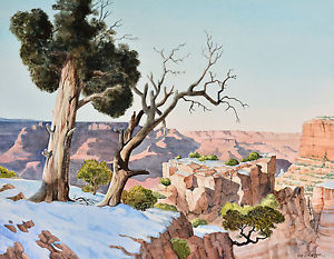 300x233 Grand Canyon Watercolor 16 X 20 Print Ebay