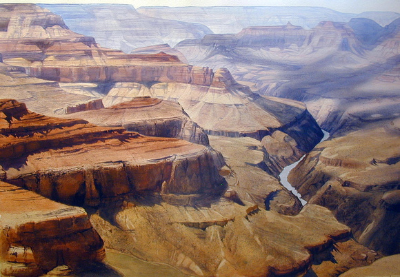 580x402 Robert Highsmith Canyons Grand Canyon Watercolor 29 X 40