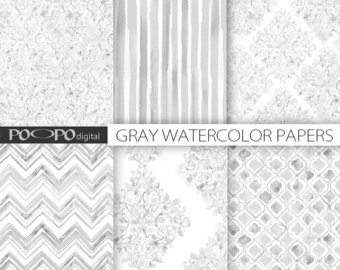 340x270 Grey Watercolor Etsy