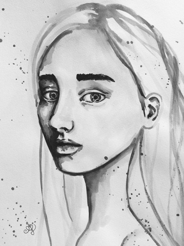 600x800 Latest Artwork Watercolor And Pen Face Sketches And Botanical Studies