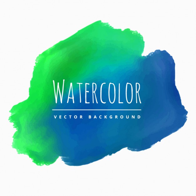 626x626 Watercolor Blue Green Stain Background Vector Free Download