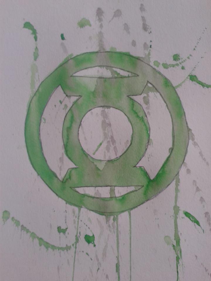 720x960 Green Lantern Watercolor Logo By Shrapnel92