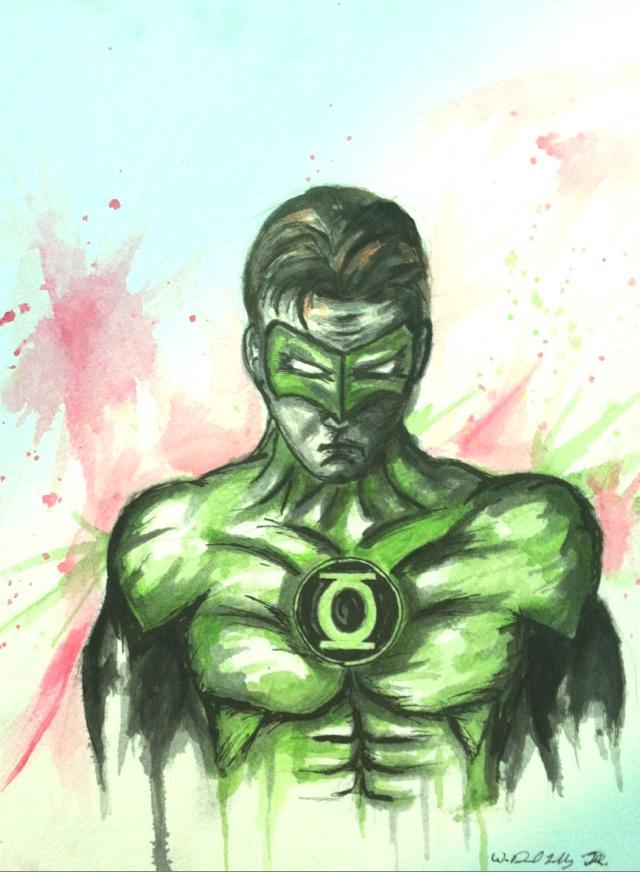 640x872 Green Lantern Watercolor.. Oc