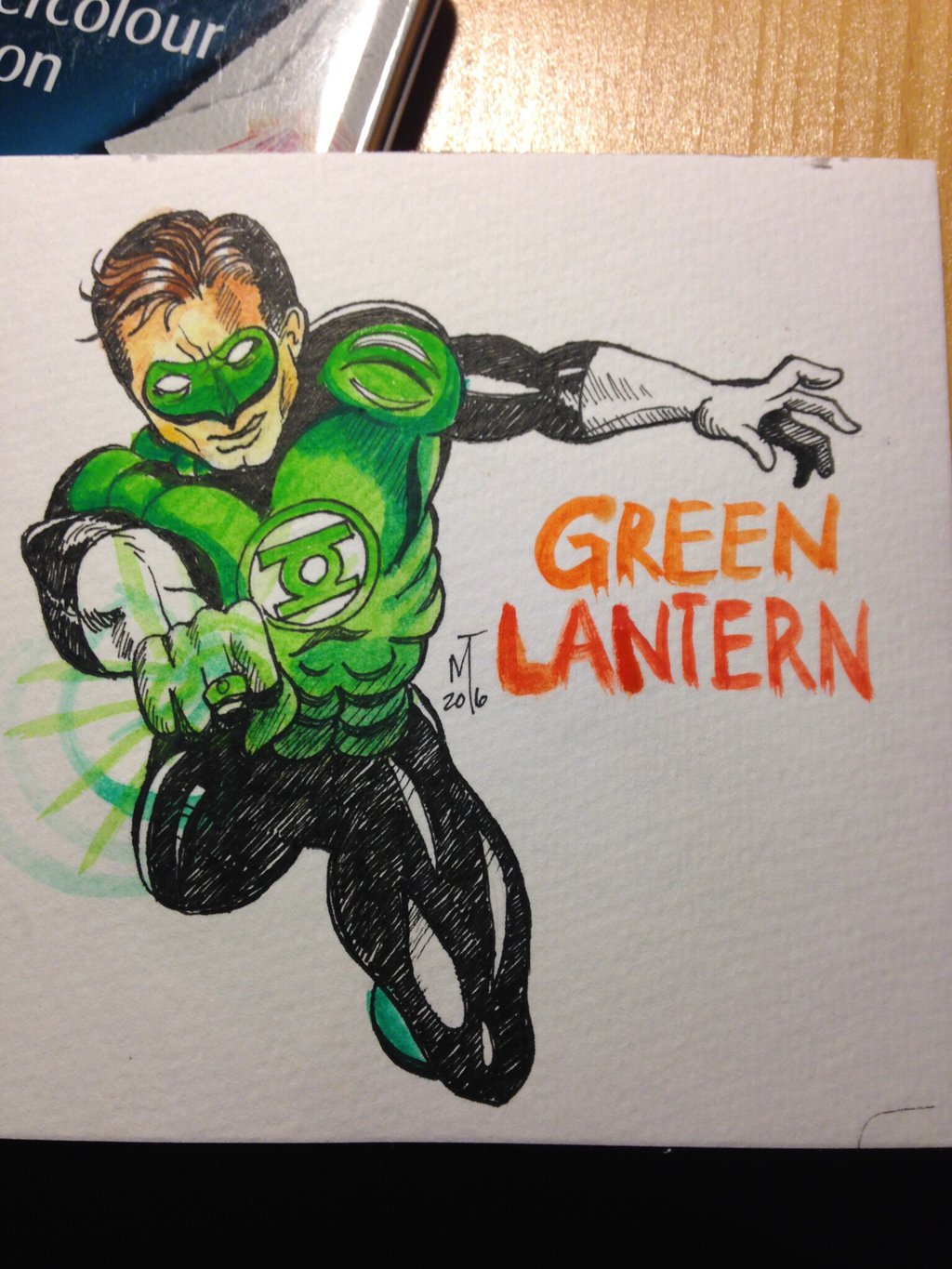 1024x1365 Green Lantern In Watercolor By Megantoy