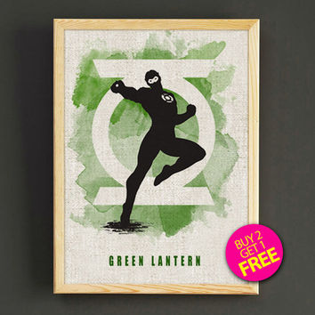 354x354 Shop Green Lantern Wall Art On Wanelo