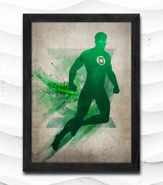 236x268 Splatter Displate The Green Lantern Nerd Art