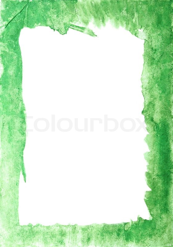 560x800 Great Green Watercolor Background Frame Stock Photo Colourbox