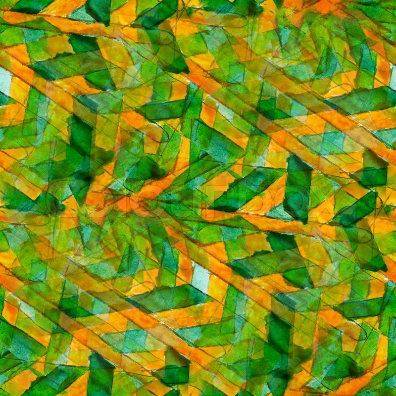 800x800 Green Yellow Seamless Cubism Abstract Art Picasso Texture