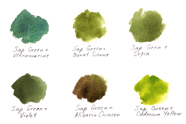 650x433 3 Ways Of Painting Shades Of Green Watercolor