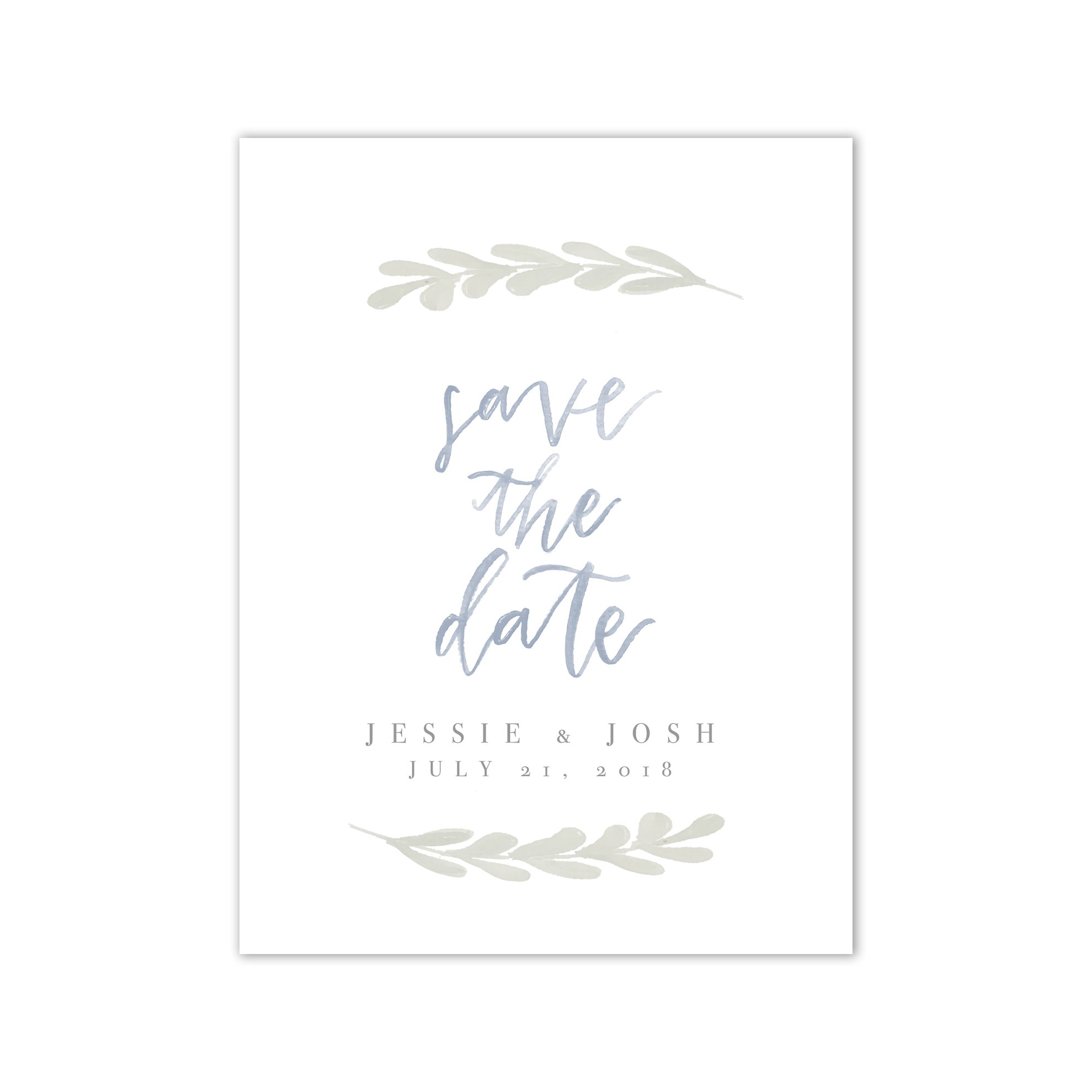 1979x1979 Simple Greenery Watercolor Save The Date Oh Joyful Day