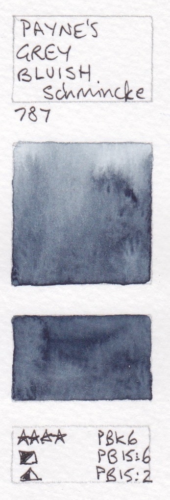 347x1020 Lights, Greys And Black Watercolour Swatches