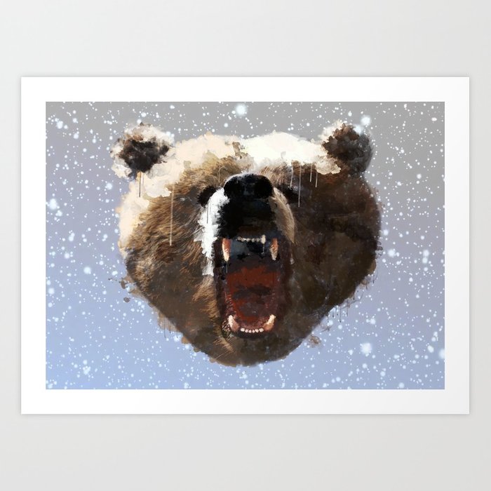 700x700 Grizzly Bear Face