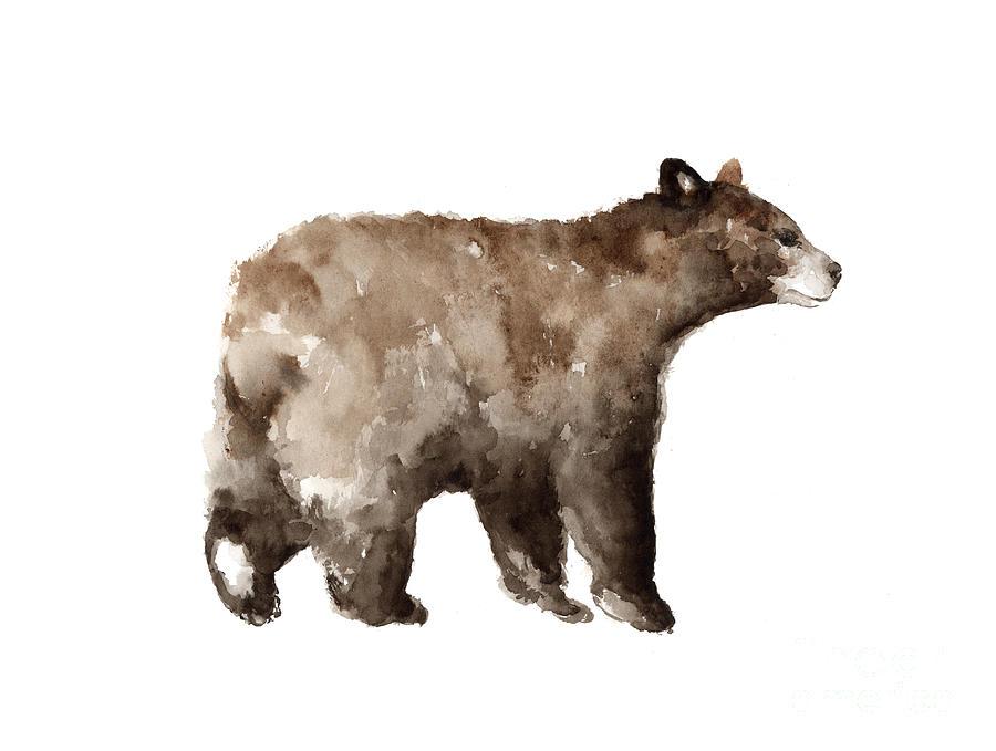 900x679 Grizzly Bear Watercolor