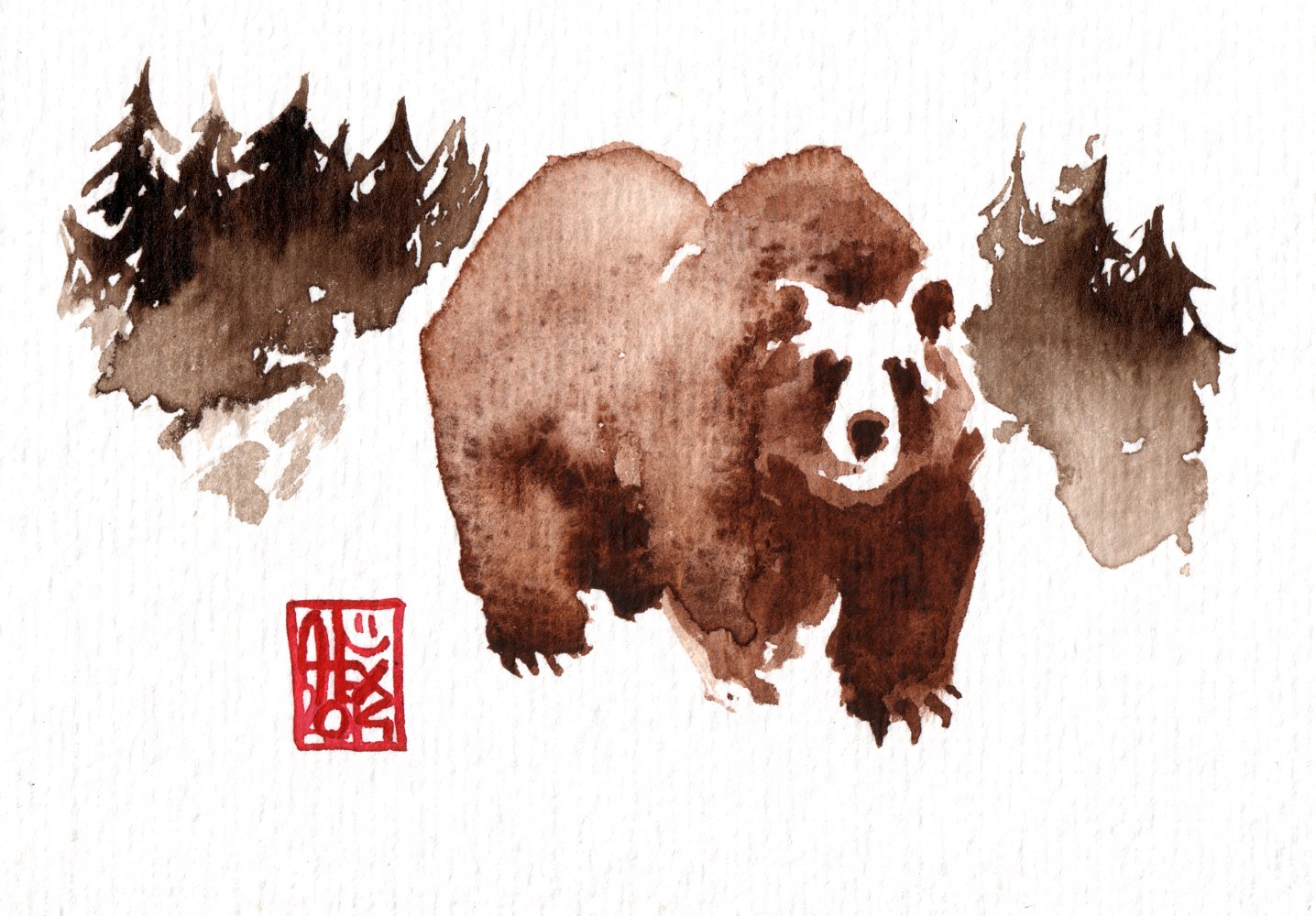 1436x1000 Ours Grizzly Grilzzly Bear Alex Illustrateur